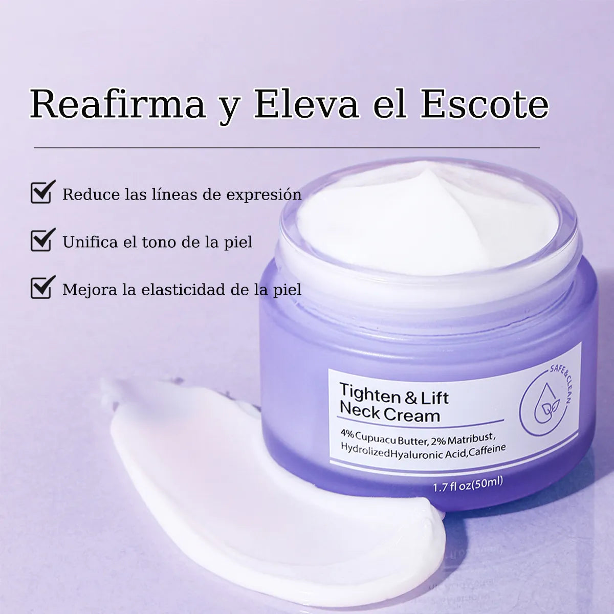 Crema Reafirmante de Cuello y Escote - No mas Piel Flácida ni Arrugas